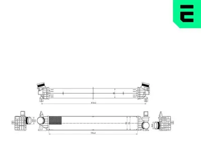 Produktbild von ERA 672003 Ladeluftkühler LLK für OPEL Movano C Kastenwagen (U9) Turbo Intercooler