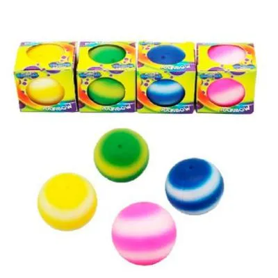 Produktbild von Fidget Squeezeball in Box, 6 cm: Bunter Squeezeball in Regenbogenfarben