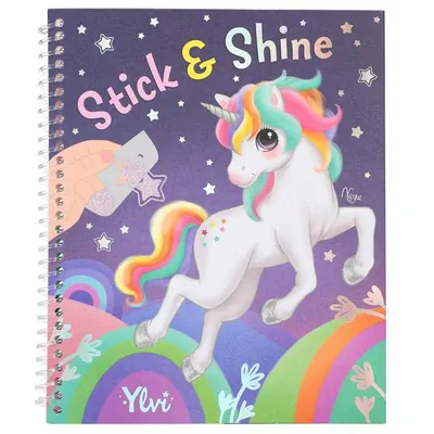 Produktbild von Depesche 12472 Ylvi - Stick AND Shine Malbuch, 24 Seiten zum Ausmalen und Gestalten DEPESCHE