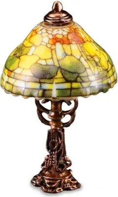Produktbild von Miniaturlampe Tiffany Herbst aus Porzellan und Metall