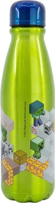 Productafbeelding van Minecraft, aluminiumfles, 600 ml. Praktisch voor school en vrije tijd