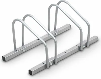 Produktbild von Bituxx 2er Fahrradständer, silber, MS-16132