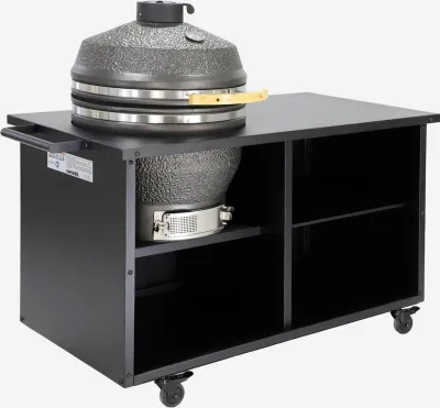 Immagine prodotto di Barbecue kamado in Vetroceramica con carrello e copertura, Ø55,5cm, Nero
