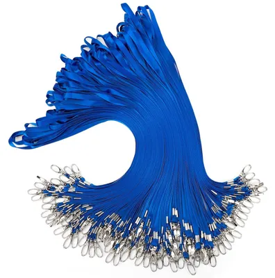 Produktbild von Set von 100 Nylon-Lanyards mit Drehclip für Identifikation