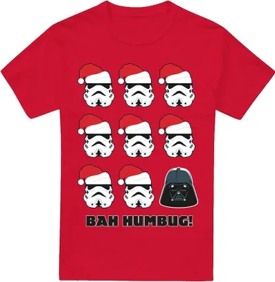 Image de Star Wars - T-shirt pour homme "Bah Humbug" TV3753 (XL) (Rouge)