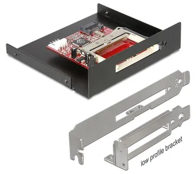 Productafbeelding van Delock kaartlezer - 3,5 inch (voor CompactFlash I en CompactFlash II kaarten)