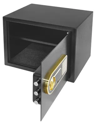 Produktbild von Safe 30 L - Elektronischer Tresor - Zahlenkombinationsschloss - Notschlüssel - Feuerfeste Dokumententasche - Stahlgehäuse - Schwarz