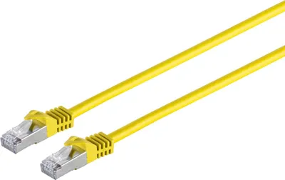 Image de 50m de câble patch RJ45 avec câble brut CAT7 - S/FTP câble réseau LAN DSL blanc