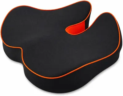 Produktbild von Orthopädisches Sitzkissen aus Memory Foam – Ergonomisches Steißbeinkissen für Büro, Auto, Rollstuhl & Zuhause – Druckentlastendes Sitzkissen für Rücken und Hüfte