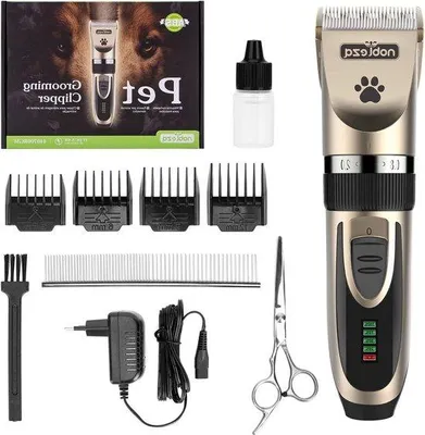Immagine prodotto di Set di pettini per cani per peli di animale, senza fili e ricaricabile, kit per la toelettatura dei cani