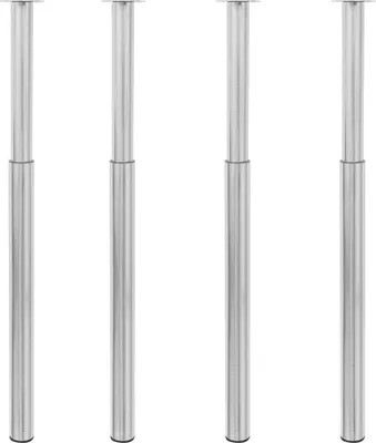 Obrázek produktu pro Teleskopické nohy ke stolu 4 ks nerezová ocel 710–1 100 mm