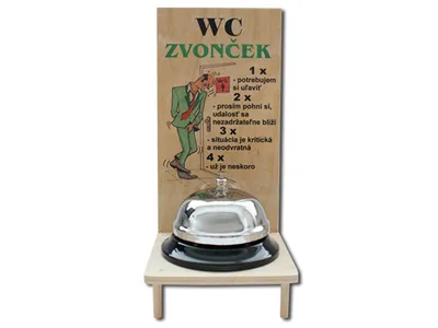 Obrázok produktu pre Drevený WC zvonček