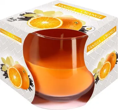 Obrázek produktu pro Svíčka ve skle VANILKA A POMERANČ vonná 100g