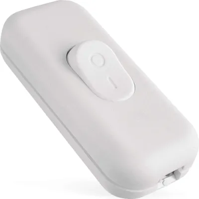 EMOS Ersatzschalter für Netzkabel 2x 0,5-0,75 mm2, mit Schraubenklemme für 230V/2,5A, für 2-adriges 