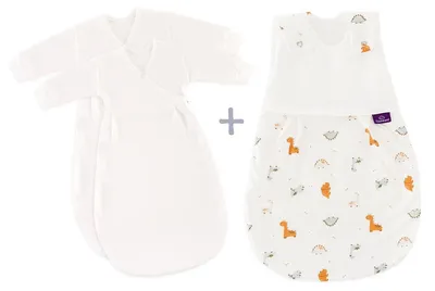Produktbild von Träumeland Babyschlafsack LIEBMICH 3-teilig Set Dinolino Größe 50/56
