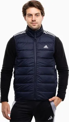Produktbild von adidas Essentials 3-Stripes Light Down Vest M IK3210 Pullunder adidas Größe: S,