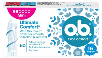 Zdjęcie produktu dla Tampony O.B. ProComfort Mini 16 sztuk
