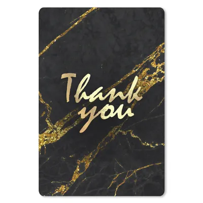 Produktbild von MuchoWow® Mauspad Mousepad Zitate - Dank - Gold - Marmor 40x60 cm - Mousepads - Maus Mat - Pad - Mausunterlage - Schreibtisch Accesoire
