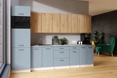 Obrázek produktu pro Kuchyňská linka PALINI 300cm Denim + dub artisan