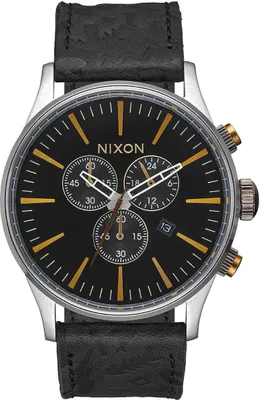 Produktbild von Nixon Sentry Chrono Leather A405-2222 Herrenchronograph Design Highlight