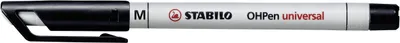 Image de Stylo pour film - STABILO OHPen universal - soluble dans l'eau moyen - stylo individuel - noir