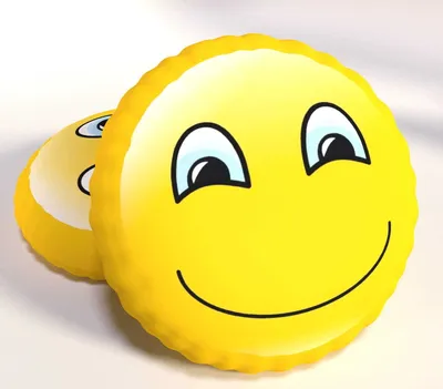 Image de Coussin décoratif pour enfants, peluche « émoticône »
