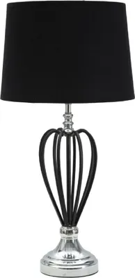 Produktbild von Mauro Ferretti Tischleuchte Darky Silber Schwarz Silber 28x56 cm