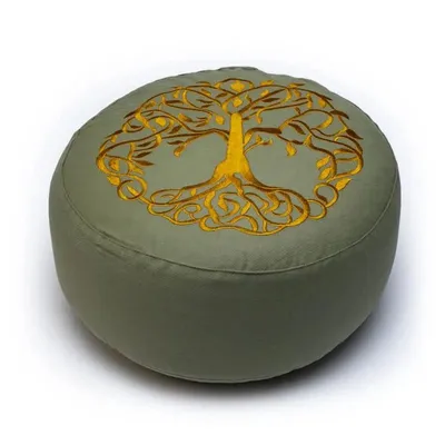 Produktbild von Meditationskissen Baum des Lebens Baumwolle BIO (OCS) -- 33x17 cm, ±2300 g