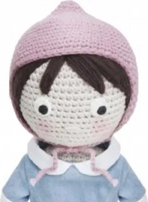 Produktbild von Süße, weiche Puppe JENNY handgearbeitete Häkelpuppe, waschbar von Sebra