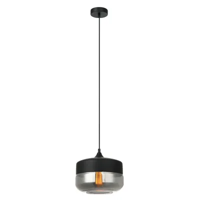 Obrázek produktu pro Moderní černé závěsné svítidlo Italux Molina MDM-2380/1 BK+SG