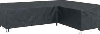 Zdjęcie produktu dla Pokrowiec na meble vidaXL, czarny, 286 x 222 x 80 cm, tkanina Oxford 210D