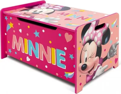 Image de Coffre à jouets en bois Minnie Mouse