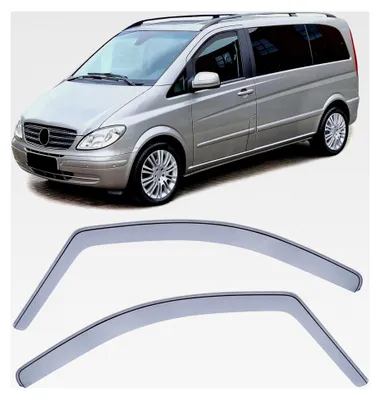 Produktbild von Wind- und Regenabweiser Schwarz für Mercedes Vito Viano W639 03-13
