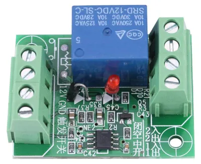 Relaismodule, einkanalig bistabil, 12 V DC, Triggerschalter