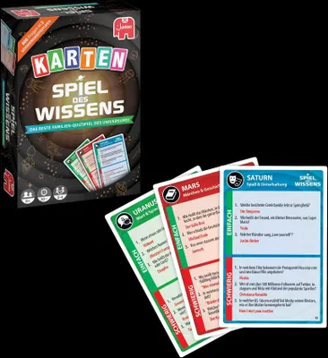 Produktbild von Jumbo Spiel des Wissens Kartenspiel, Kartenspiel, Trivia, 8 Jahr(e), 30 min, 30 min