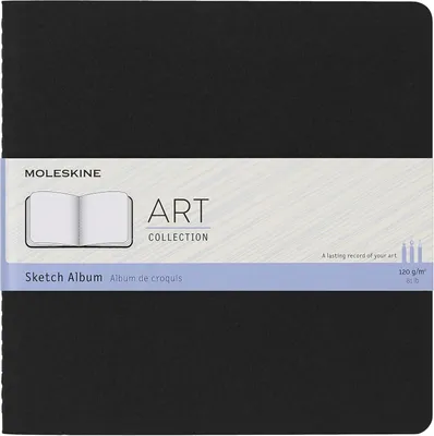 Productafbeelding van Art Plus schetsalbum, vierkant, zwart, zachte kaft (7,5 x 7,5)