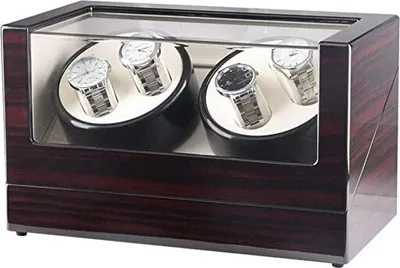 Obrázek produktu pro 4 + 0 Watch Winder Automatické hodinky Winder Watch Box Collector Box Watch Box Vitrína 220V jako dárek muž pánové