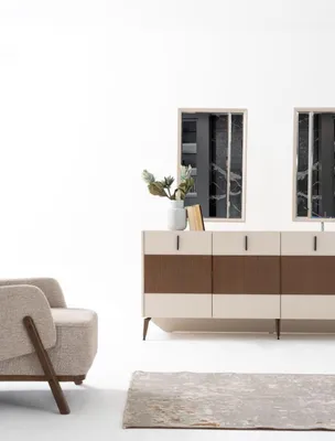 Immagine prodotto di Robusta cassettiera in legno Credenza di design Credenza per la sala da pranzo