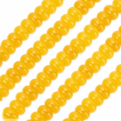 Jade-Rondell-Perlen, orange, 148 Stück, 5 x 8 mm, für DIY-Schmuck