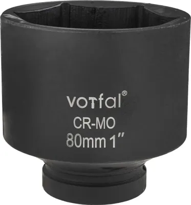 Produktbild von Kraft Schlagschraubernuss 1" Stecknuss Lang 80 mm CR-MO 6-Kant