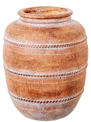 Keramik-Tafelvase, erdtöne/weiß, 36x36x46 cm