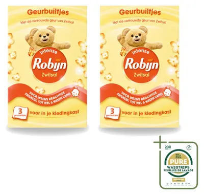 Produktbild von 2 x Robijn Zwitsal Duftsäckchen - Zarter Babyduft - Hypoallergen - Vorratspackung - 2 Stücke