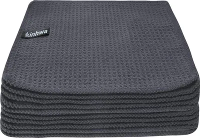 Produktbild von Mikrofaser Spültuch Set grau 20x20 cm 10 Stück Fusselfrei & saugfähig