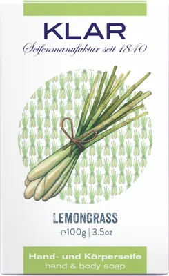 Obrázok produktu pre Klar Seifen Lemongrassseife 100g, Cosmos zertifiziert, palmölfrei