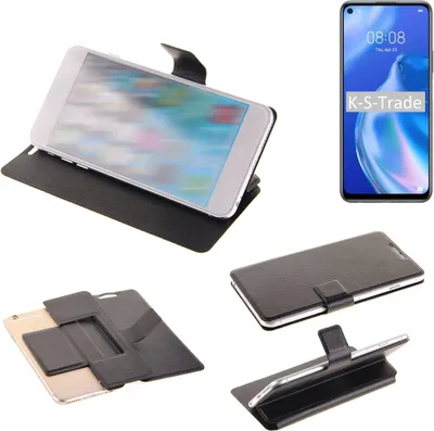 Produktbild von K-S-Trade Schutzhülle kompatibel mit Huawei P40 lite 5G Schutzhülle Flip Cover Klapphülle Wallet Case Slim Handyhülle bookstyle schwarz