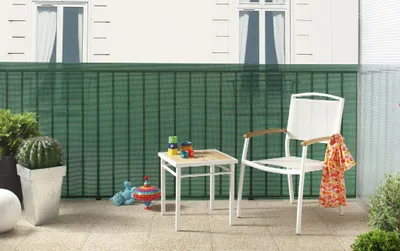 Image de Brise-vue plastique vert 85% occultant 1 x 3 m TRIONET