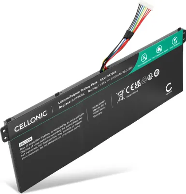 Produktbild von CELLONIC 1x Akku für Notebook Kompatibel mit Acer Aspire 5 A517-52, Swift 3 SF314-58G, Chromebook 314 C933T, AP18C8K - (4200mAh, 11.55V)
