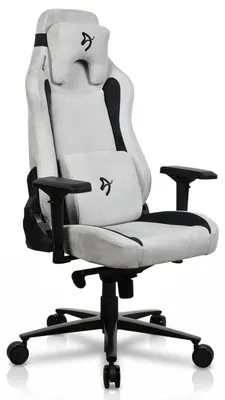 Gaming-Stuhl Vernazza, Superweicher Stoff, Hellgrau, L