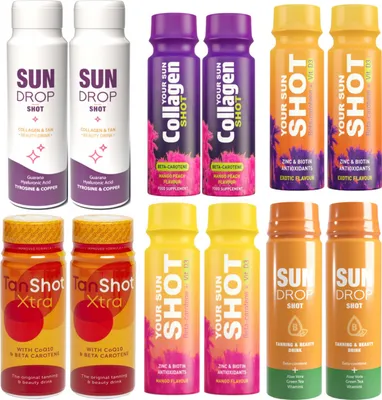 Produktbild von 12er-Set Sonnenschutz-Shots Getränke D3 Collagen
