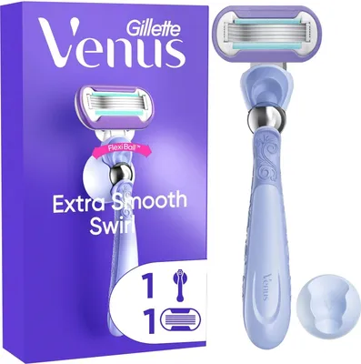 A Gillette Venus razor and its packaging are displayed.